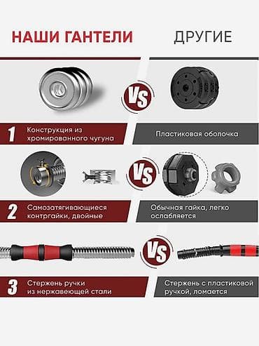 Гантелдер: Гантели-трансформер 30 кг (2×15 кг) в чемодане Многофункциональный — 5