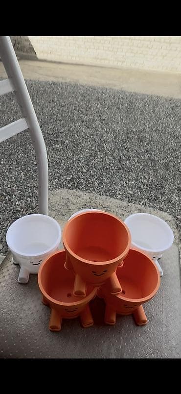 plant: Горшочек-кашпо “Смешной человечек” с брелоком-мишкой д - Мини-кашпо в — 2