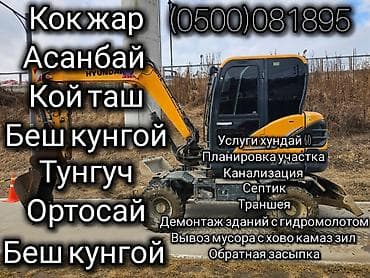 Услуги экскаватора Hyundai HW145 и HW60. Выполняем: - гидромолот