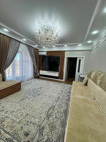 Квартиры: 4 комнаты, 130 м², Ак-Кеме (старый аэропорт) Элитка, 2 этаж, Дизайнерский ремонт — 7