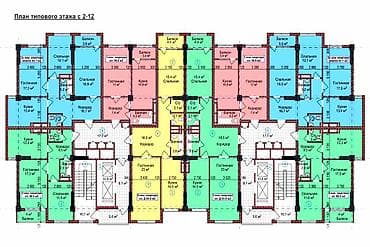 1 комната, 47 м², Элитка, 7 этаж, ПСО (под самоотделку) — 3