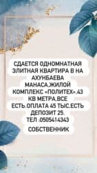 дешевые квартиры долгосрочно: 1 комната, С мебелью полностью — 1