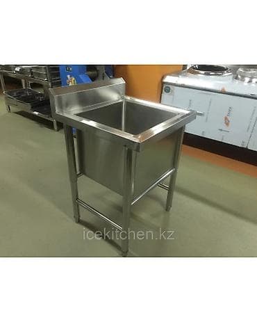 мойка нерж: Мойка 1 секция Глубокая с Бортом Габариты 60х60х80 Глубина 40см — 2