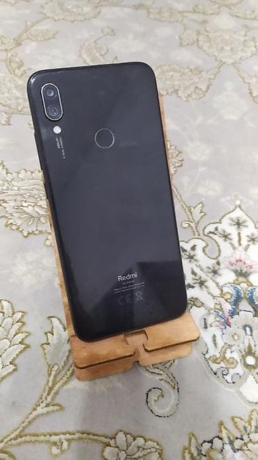 note 15: Redmi, Redmi Note 7, Б/у, 32 ГБ, цвет - Черный, 2 SIM — 2