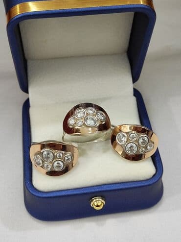 свадебные наборы ручной: Серебро напыление золото 925 пробы Размеры имеются Для заказа — 9