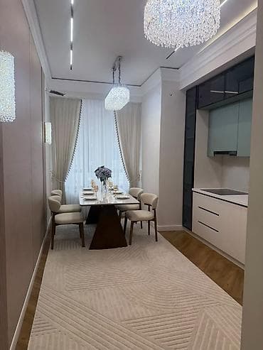 белгравия: 2 комнаты, 80 м², Асанбай мкр Элитка, 11 этаж, Дизайнерский ремонт — 6