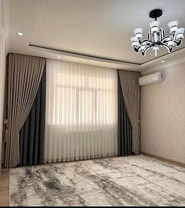 Комплект штор для гостиной/спальни - Двухслойное оформление: плотные