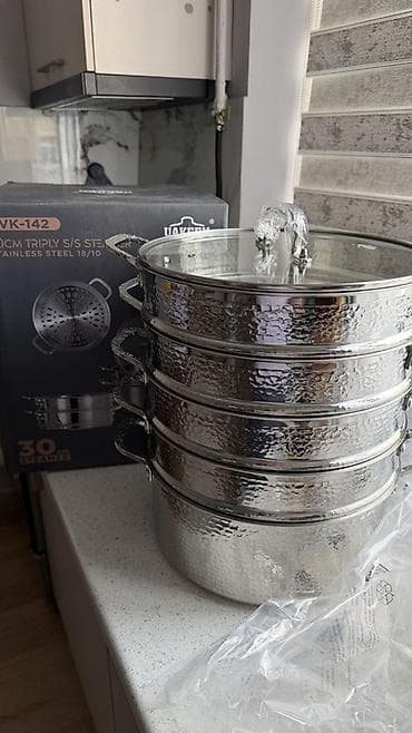 Паро­варка Uakeen VK-142, диаметр 30 см Мантышница новая. -