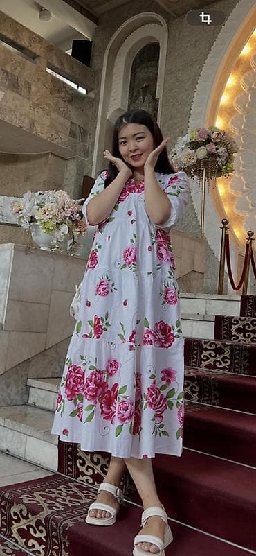 оверсайс: Повседневное платье, Лето, Оверсайз, Стандарт — 1