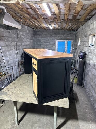 списать офисную мебель: Комплект офисной мебели, Новый, Стол, Металл, Бесплатная доставка, цвет - Черный — 5