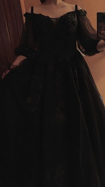 платья на прокат больших размеров: Пышное платье чёрного цвета. Покупала на выпускной, который так и не — 2