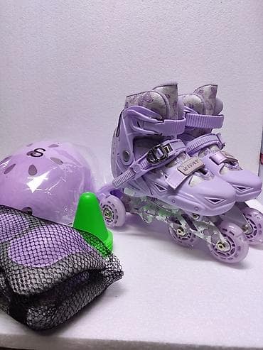 Спорттук сумкалар: Новые роликовые коньки Sway, лиловые - Тип: трансформируемые ролики — 5