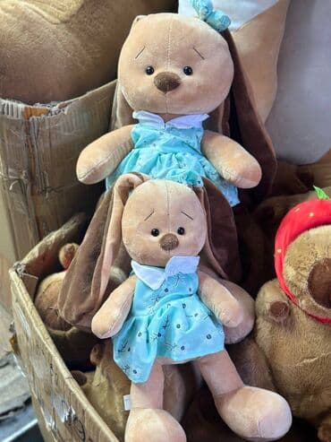 медведь в капюшоне игрушка: Мягкая игрушк зайчик — 1