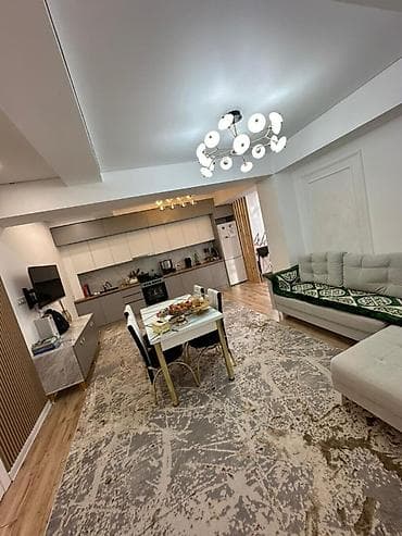 продаю 2 ком кв аламедин 1: 2 комнаты, 70 м², 7 этаж, Дизайнерский ремонт — 2