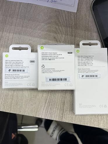 hyper x cloud: Набор аксессуаров Apple (в фирменных коробках): 1) Кабель Apple USB‑C — 2