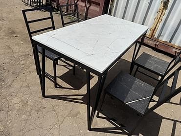 small table: Кухонный стол и стул, Новый, Самовывоз, Платная доставка, цвет - Черный — 2