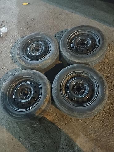 Колеса в сборе 175 / 70 / R 13, Лето, Б/у, Комплект, Легковые, Железные, отверстий - 4