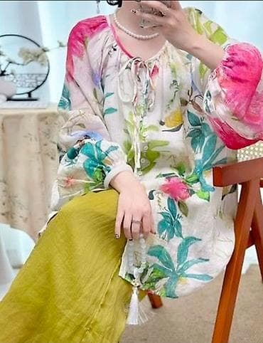 прозрачные: Блузка, Бохо, Батист, В цветочек, Прозрачная модель — 2