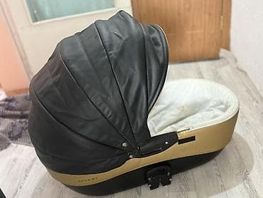 конверт для коляски: Коляска 2в 1. Люлька отдельно Амортизатору бар. Материал кожа. Кунго — 2