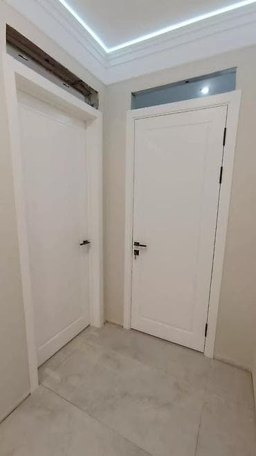 Терезелер жана комплектөөчүлөр: Үйлөр жана батирлер үчүн эшик, Жыгач, Эки эшиктуу, Айнек менен, түсү - Ак — 8