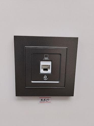 установка розетки: Розетка компьютерная (Ethernet) в настенном исполнении. - Разъём RJ45 — 1