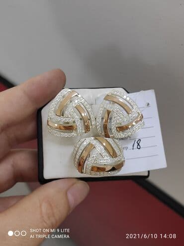 свадебные наборы ручной: Набор украшений, Проба 925, Женские, Новый — 8