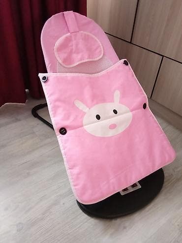 nike tech fleese: Детский шезлонг, Б/у, Качалка, Железо, цвет - Розовый — 2