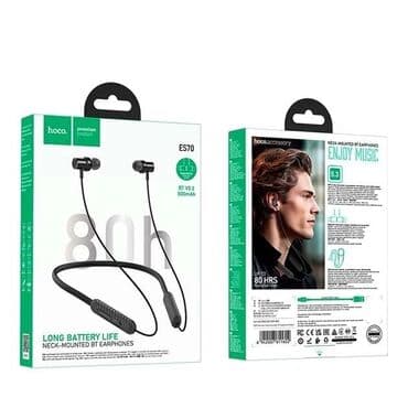 беспроводные наушники с микрофоном для компьютера: Нашейные наушники Hoco ES70 Автономность 80 часов Отличный микрофон — 2