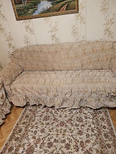 раскладушки диван: Прямой диван, Б/у — 2