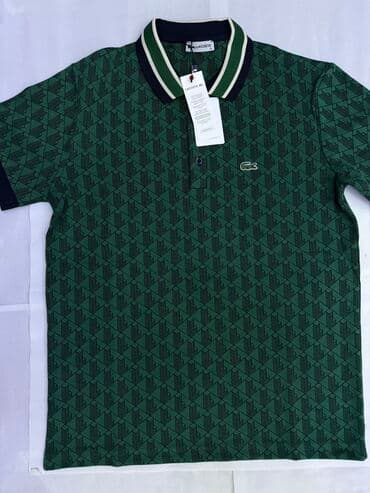 брендовые мужские спортивные костюмы из турции: Мужской спортивный костюм, S, M, L, Lacoste, Новый, цвет - Зеленый, Самовывоз — 4