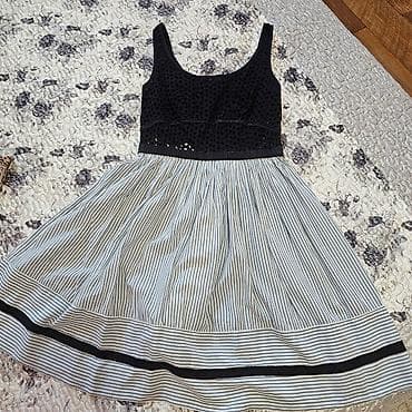 Повседневное платье, Турция, Лето, Короткая модель, Хлопок, Сарафан, XS