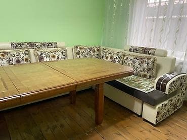 foldable table: Угловой диван, Раскладной, Трехместный — 4