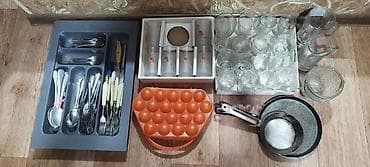 кухиный набор: Набор кухонной утвари и посуды Состав: - Столовый приборный лоток с — 1