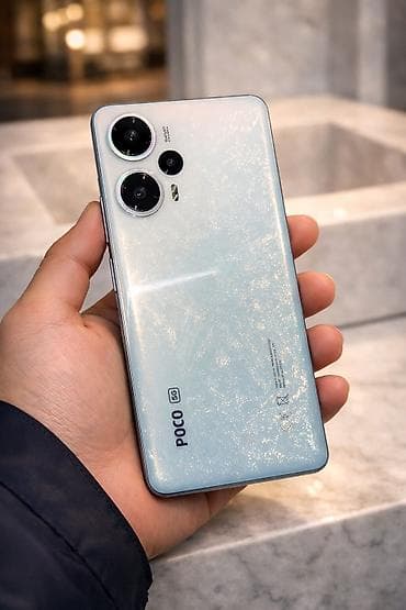 poco х3: Poco F5, Б/у, 256 ГБ, цвет - Белый, 1 SIM, 2 SIM, eSIM — 1