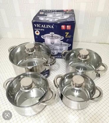 викалина сковорода: Бесплатная доставка Доставка по городу бесплатная Набор посуды — 4