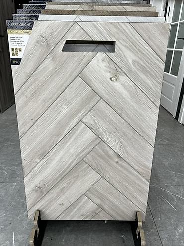 SPC ламинат (Rigid Core) HERRINGBONE, декор «Дуб Ницца» H002 — ёлочка — 1