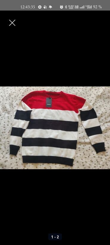 pull bear: Пуловер новый(!) GOODRONY. Размер XL, на невысокий рост (170 см и — 1