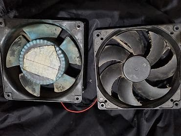 a 70: Продам 2 вентилятора: один — 12V, 0.20A, 1800 RPM второй — на 220 В — 2