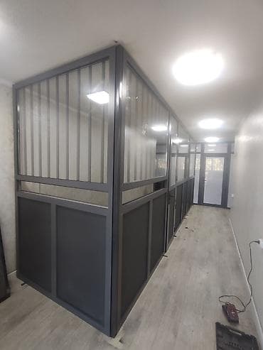 прием пластмас: На заказ Каркасная перегородка, Для офиса, Монтаж — 4