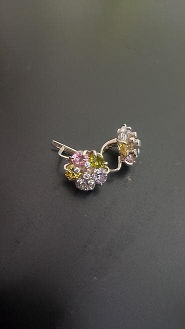 Серебряные серьги, Проба 925, Женские, Новый