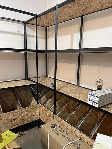 стелажи витрины: Торговое оборудование для магазина/склада: металлические стеллажи и — 4