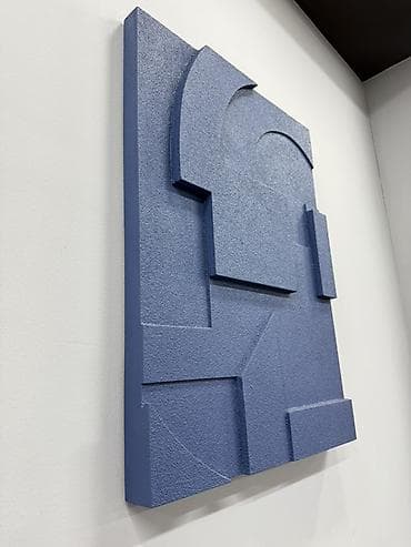 скультор: Рельефная настенная панель/арт-объект, монохромная. - Тип — 3