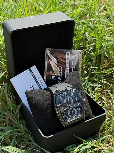 Аксессуарлар: Мужские наручные часы REWARD - Дизайн: прямоугольный (бочкообразный) — 3