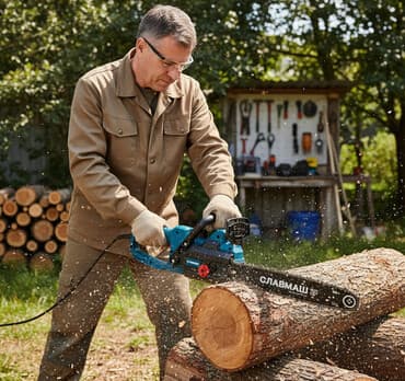 мото фреза: Электропила СЛАВМАШ C4411 - Питание: 220 В / 50 Гц - Мощность: 2200 — 1