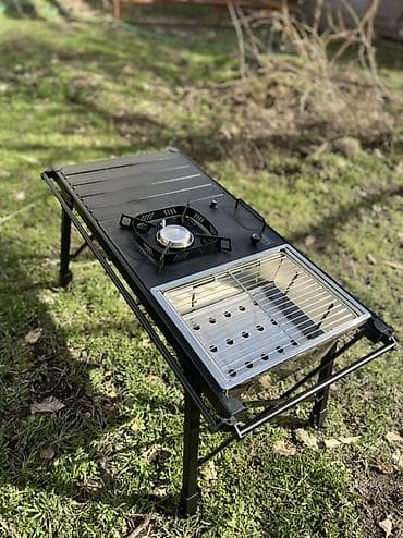 Инструменттер: Бүктөмө кошумча коюлган үстөл, Жаңы, Башка материал, түсү - Кара — 2