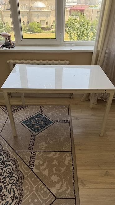 study table: Кухонный стол, Б/у, Прямоугольный, Нераскладной — 1