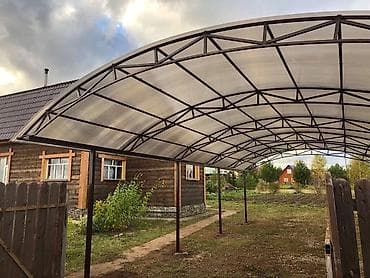кошара ферма: Навесы и каркасы из металла под авто и двор - Изготовление и монтаж — 8