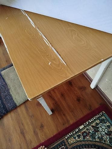 полки для кафе: Кухонный стол, Б/у, Прямоугольный, Нераскладной — 1