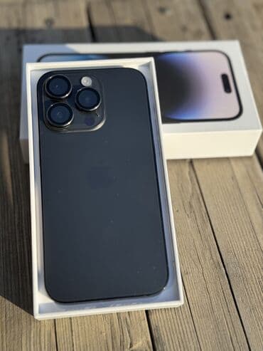 бу компы: IPhone 14 Pro Max, Колдонулган, 256 ГБ, Кара, Заряддоочу түзүлүш, Коргоочу айнек, Каптама, Бөлүп төлөө менен, 85 % — 3