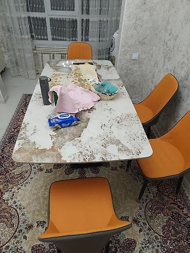 компьютерный стол кант: Стул для кухни, Другой материал, цвет - Оранжевый — 3